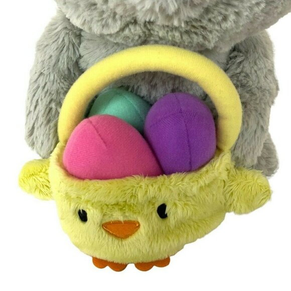Gund Easter Bunny Plush With Yellow Chick Basket & Colorful Eggs Stuffed Animal - Picture 5 of 8